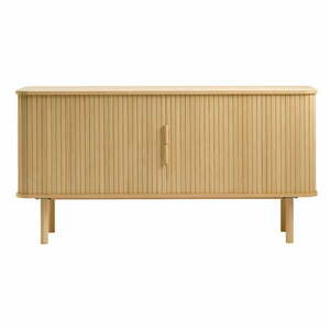 Niska komoda w dekorze dębu z drzwiami przesuwnymi 76x160 cm Cavo – Unique Furniture obraz