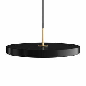 Czarna lampa wisząca LED ze ściemniaczem z metalowym kloszem ø 43 cm Asteria Plus Medium – UMAGE obraz
