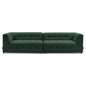 Ciemnozielona sofa 324 cm Kleber – Bobochic Paris obraz