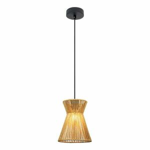 Lampa wisząca z kloszem plecionki papierowej ø 20 cm Etnos – Candellux Lighting obraz