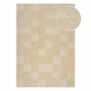 Beżowy dywan wełniany 230x160 cm Checkerboard – Flair Rugs obraz