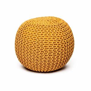 Musztardowy puf Bonami Essentials Jagger obraz