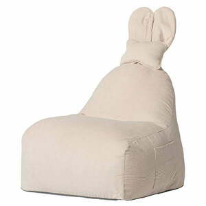 Beżowy worek do siedzenia dla dzieci The Brooklyn Kids Funny Bunny obraz