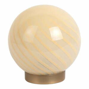 Jasnożółta lampa stołowa ze szklanym kloszem (wysokość 17 cm) Summer Globe – Leitmotiv obraz