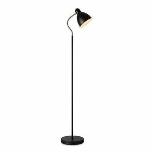 Czarna lampa stojąca Markslöjd Nitta, wys. 1, 45 m obraz