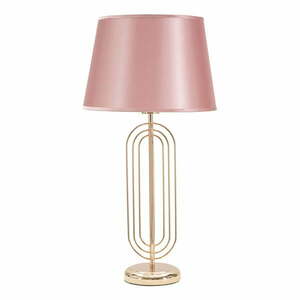 Różowa lampa stołowa Mauro Ferretti Krista, wys. 64 cm obraz