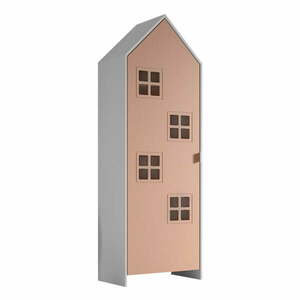 Biała/różowa szafa dziecięca 58x172x37 cm Casami Bruges – Vipack obraz