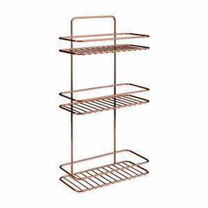 3-poziomowa półka łazienkowa Metaltex Copper obraz