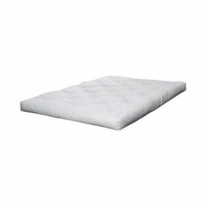 Biały średnio twardy materac futon 160x200 cm Comfort Natural – Karup Design obraz