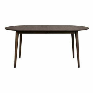 Ciemnobrązowy rozkładany stół z litego drewna dębowego 105x170 cm Tyler – Rowico obraz