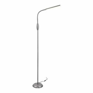 Szara lampa stojąca LED (wys. 145 cm) Toro – Trio obraz