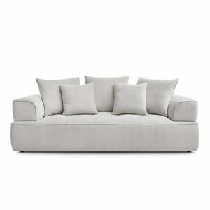 Jasnoszara sofa z tkaniny szenilowej 237 cm Whesley – Bobochic Paris obraz