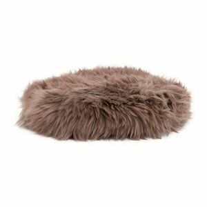 Brązowa poduszka na krzesło ze skóry owczej Native Natural Round, ⌀ 40 cm obraz
