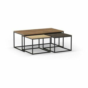 Stoliki zestaw 3 szt. 60x110 cm Camelia – Marckeric obraz