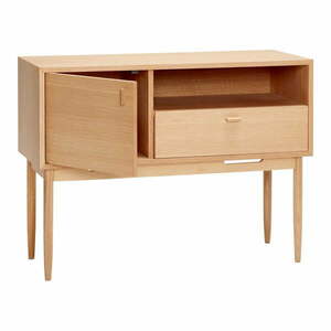Wysoka komoda w dekorze dębu 100x75 cm Cube – Hübsch obraz