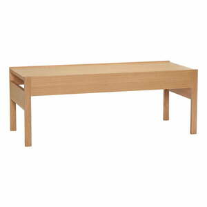Stolik z blatem w dekorze dębu 50x120 cm Forma – Hübsch obraz