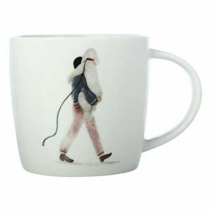 Biały porcelanowy kubek 400 ml Walking The Dog – Maxwell & Williams obraz
