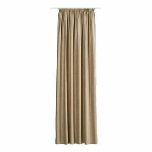 Beżowa aksamitna zasłona 140x260 cm Novara – Mendola Fabrics obraz