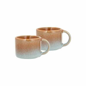 Pomarańczowe kamionkowe kubki na espresso zestaw 2 szt. 80 ml Styles – Villa Collection obraz