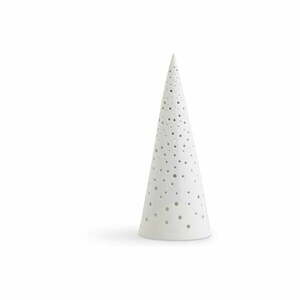 Biały świąteczny świecznik z porcelany kostnej Kähler Design Nobili, wys. 30 cm obraz