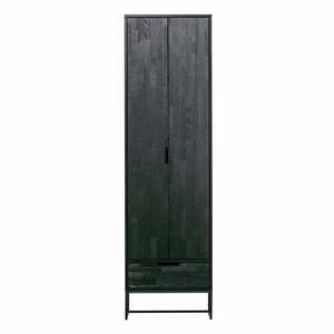 Czarna szafa z litego drewna jesionowego 60x210 cm Silas – WOOOD obraz
