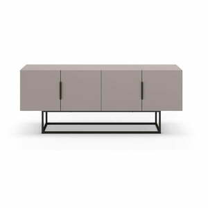 Szarobeżowa szafka pod TV 140x55 cm Titan – Marckeric obraz