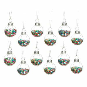 Szklane bombki zestaw 12 szt. ø 3 cm Disco Stars Mini – Sass & Belle obraz
