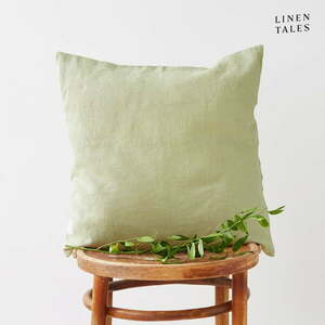 Lniana poszewka na poduszkę 40x40 cm Sage – Linen Tales obraz