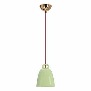 Zielona lampa wisząca z ceramicznym kloszem Sewilla – Candellux Lighting obraz