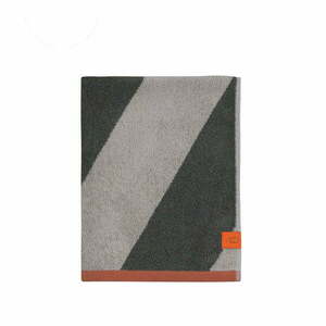 Ręcznik kąpielowy frotte z bawełny organicznej w kolorze khaki 70x133 cm Diagonal – Mette Ditmer Denmark obraz