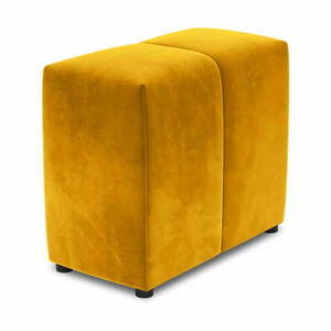 Żółte aksamitne oparcie do sofy modułowej Rome Velvet – Cosmopolitan Design obraz