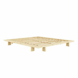Łóżko dwuosobowe z drewna sosnowego ze stelażem 180x200 cm Japan – Karup Design obraz