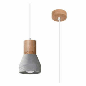 Szara lampa wisząca ø 12 cm Valentina – Nice Lamps obraz