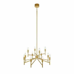 Lampa wisząca w kolorze złota z 12 kloszami Markslöjd Regent obraz