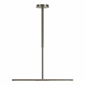 Metalowa lampa wisząca LED w kolorze srebra z metalowym kloszem Omni Ceiling – UMAGE obraz