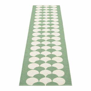 Zielono-kremowy chodnik odpowiedni na zewnątrz 70x250 cm Poppy Oregano – Pappelina obraz