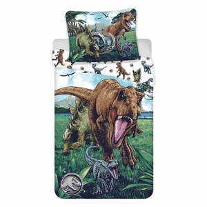 Bawełniana pościel dziecięca jednoosobowa 140x200 cm Jurassic World "Trio" – Jerry Fabrics obraz