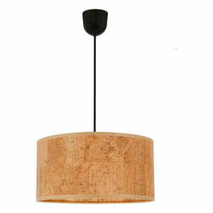 Koniakowa lampa wisząca z tekstylnym kloszem ø 30 cm Ecoline – Candellux Lighting obraz