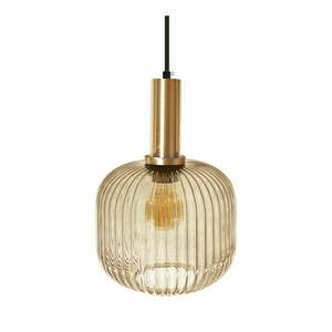 Brązowa lampa wisząca SULION Garbo, wys. 127, 5 cm obraz