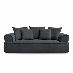 Ciemnoszara sofa z tkaniny szenilowej 237 cm Whesley – Bobochic Paris obraz