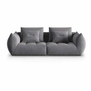 Ciemnoszara aksamitna sofa 232 cm Bloom – Micadoni obraz