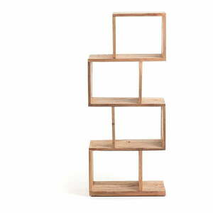 Regał z litego drewna tekowego w naturalnym kolorze 55x132x30 cm Aroba – Kave Home obraz