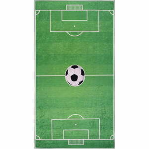 Zielony dziecięcy dywan do zabawy odpowiedni do prania 80x120 cm Soccer Time – Vitaus obraz