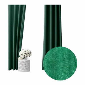 Zielona zasłona półzaciemniająca 250x100 cm – Mila Home obraz