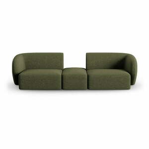 Zielona sofa z tkaniny szenilowej 246 cm Paolo – Milo Casa obraz