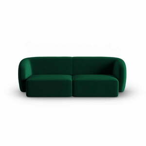 Zielona aksamitna sofa 188 cm Paolo – Milo Casa obraz