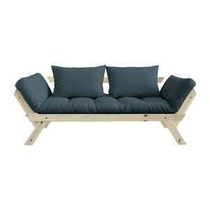 Sofa rozkładana z niebieskozielonym pokryciem Karup Design Bebop Natural/Petrol Blue obraz