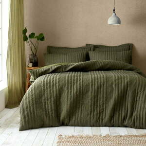 Pościel jednoosobowa w kolorze khaki 135x200 cm Tamba Stripe – Pineapple Elephant obraz