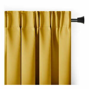 Żółta zaciemniająca zasłona termiczna 140x270 cm Pleat – Restilo obraz