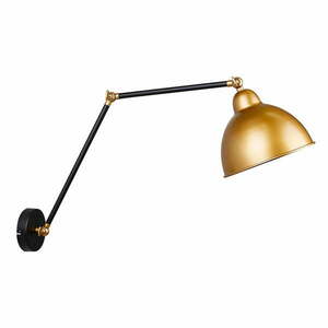 Metalowy kinkiet w czarno-złotym kolorze Truck – Candellux Lighting obraz
